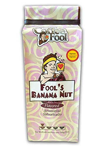 The Coffee Fool Espresso Coffee, Fool's Banana Nut, 12 Ounce