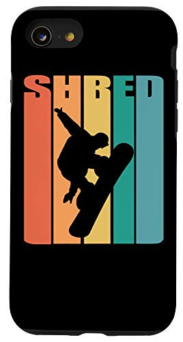 iPhone SE -2020- / 7 / 8 Retro 70s Vintage Snowboard Shirt Snowboarding Air Gift Case