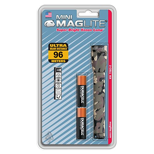 Maglite Mini Incandescent 2-Cell AA Flashlight, Camo