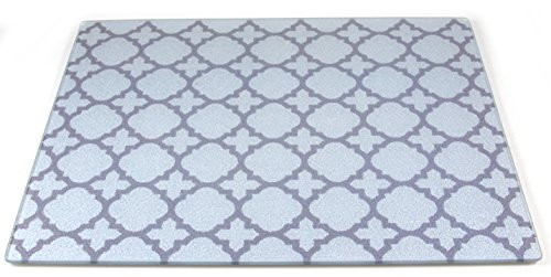 BigKitchen Royal Slate Tempered Glass Rectangular Cutting Board- 12 x 15 Inch