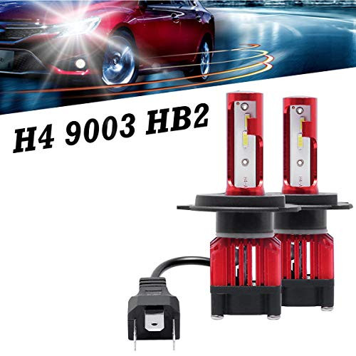 H4 9003 HB2 LED Headlights Bulbs Hi/Lo Beam 160W 16000lm 6000K 6K White High Power Car Motorcycle Headlamp Lamps CSP Chips Conversion Kit- 2 Year Warranty