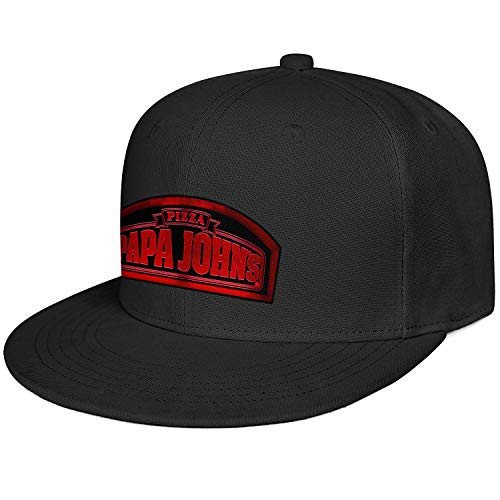 Men Snapback Papa-Johns-Logo Hip Hop Cap Flat Bill Brim Trucker Hats