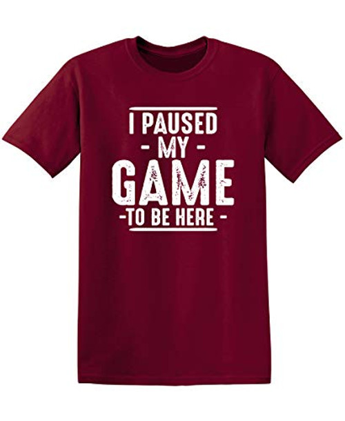 Paused My Game Graphic Novelty Sarcastic Funny T Shirt M Garnet Paused My Game Graphic Novelty Sarcastic Funny T Shirt M Garnet