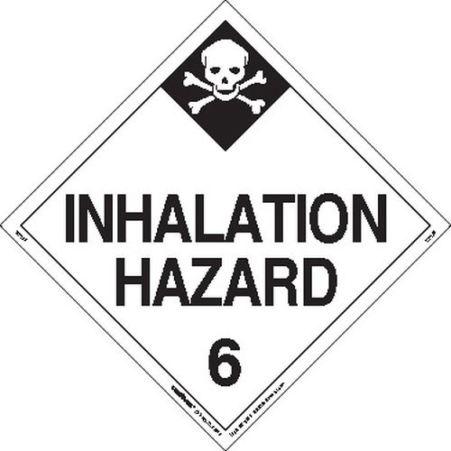 Labelmaster Z-PL29 Inhalation Hazard Hazmat Placard, Worded, Tagboard (Pack of 25)