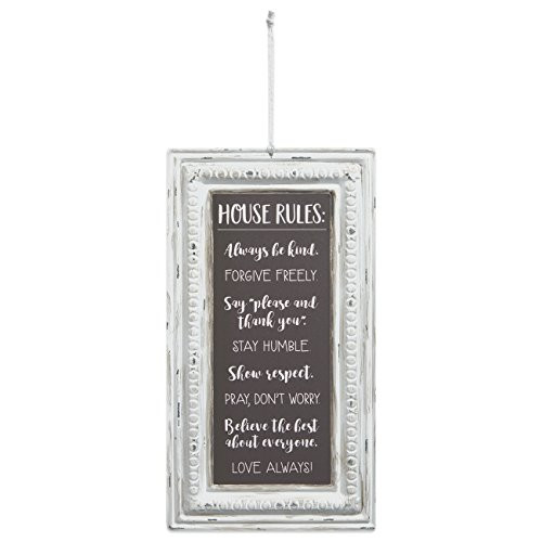 Brownlow Gifts Pressed Tin Sign, House Rules