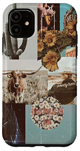 iPhone 11 Cute Cowboy Cowgirl Howdy Western Ranch Boho Southwestern Case