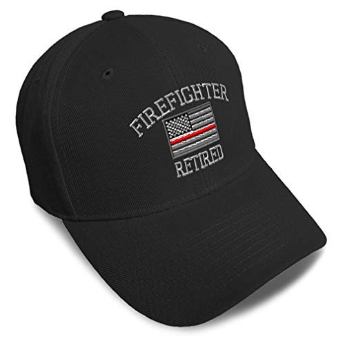 Speedy Pros Baseball Cap Firefighter Fireman Retired Embroidery Acrylic Dad Hats for Men and Women Strap Closure Black Speedy Pros Baseball Cap Firefighter Fireman Retired Embroidery Acrylic Dad Hats for Men and Women Strap Closure Black