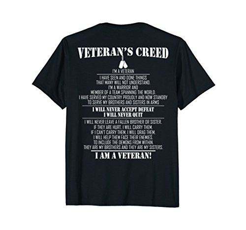 Veteran's creed I'm a veteran T-Shirt