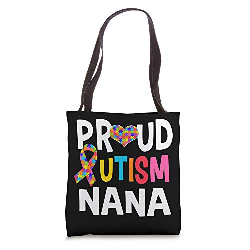 Proud Autism Nana Autism Awareness Autistic Grandma Gift Tote Bag Proud Autism Nana Autism Awareness Autistic Grandma Gift Tote Bag