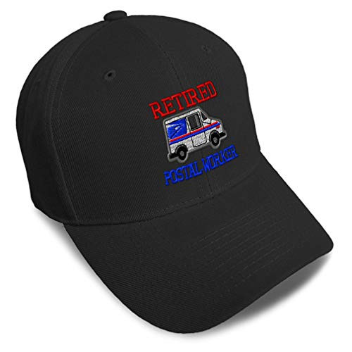 Speedy Pros Baseball Cap Retired Postal Worker Mailman A Embroidery Acrylic Dad Hats for Men and Women Strap Closure Black Speedy Pros Baseball Cap Retired Postal Worker Mailman A Embroidery Acrylic Dad Hats for Men and Women Strap Closure Black