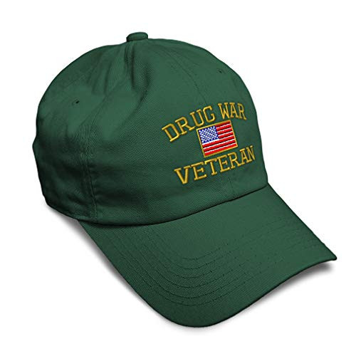 Speedy Pros Soft Baseball Cap American Veteran Drug War A Embroidery Twill Cotton Dad Hats for Men and Women Buckle Closure Forest Green Speedy Pros Soft Baseball Cap American Veteran Drug War A Embroidery Twill Cotton Dad Hats for Men and Women Buckle Closure Forest Green