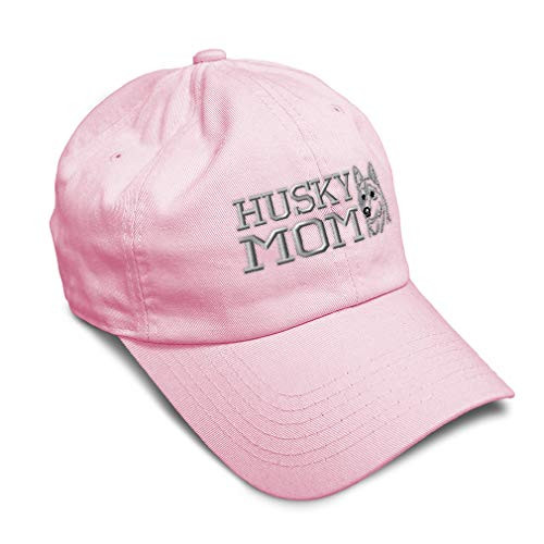 Soft Baseball Cap Husky Mom Embroidery Twill Cotton Dad Hats for Men and Women Buckle Closure Soft Pink Design Only Soft Baseball Cap Husky Mom Embroidery Twill Cotton Dad Hats for Men and Women Buckle Closure Soft Pink Design Only