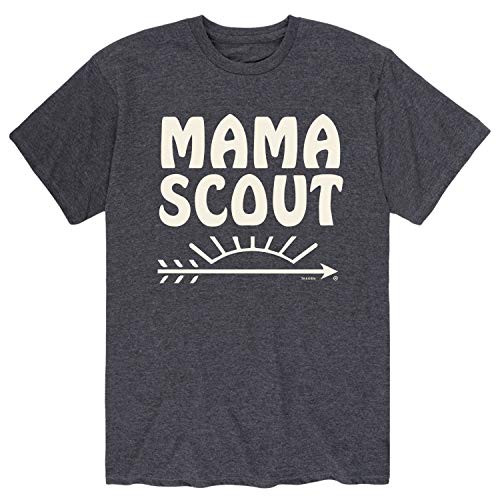 Boy Scouts of America Mama Scout - Men's Short Sleeve Graphic T-Shirt Heather Blue