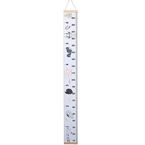 Zcargel Kids Growth Chart Ruler Baby Height Growth Charts Accurate Measurement Chart Wall Hanging for Home Kindergarten Decoration