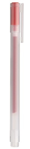 MoMa MUJI Gel Ink Ball Point Pen 0.7mm Red color 5pcs