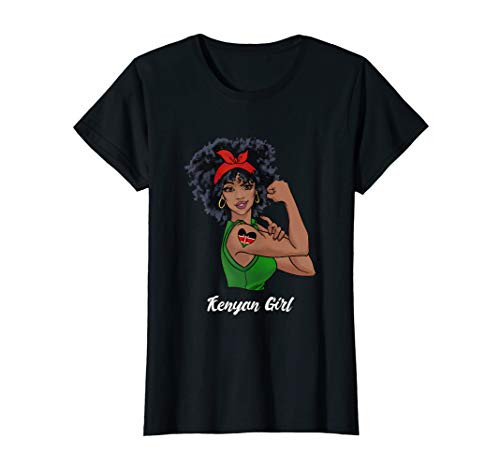 Womens Kenyan Girl Kenya Gift T-Shirt