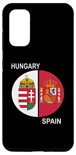 Galaxy S20 Dual Emblem Pie Chart of Spain and Hungary Case