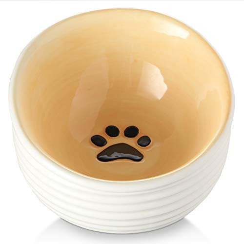 Y YHY Cat Food Bowls-15 Ounce Tilted Ceramic Cat Bowls- Elevated Cat Bowl Anti Vomiting- Raised Cat Water Bowl- Puppy Bowls- Ceramic Pet Bowl with Cute Pattern- Protect Pet's Spine- Dishwasher Safe Y YHY Cat Food Bowls-15 Ounce Tilted Ceramic Cat Bowls- Elevated Cat Bowl Anti Vomiting- Raised Cat Water Bowl- Puppy Bowls- Ceramic Pet Bowl with Cute Pattern- Protect Pet's Spine- Dishwasher Safe