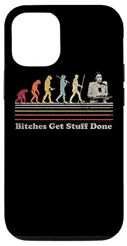 iPhone 12/12 Pro Bitches Get Stuff Done AOC Evolution Chart Ocasio Cortez Case