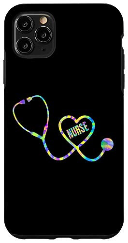 iPhone 11 Pro Max Tie Dye Nurse Medical Stethoscope Case