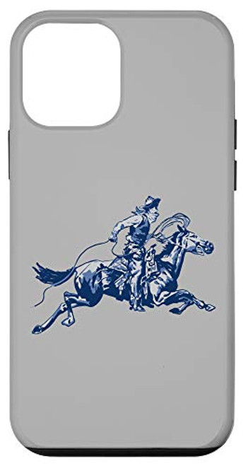 iPhone 12 mini Retro Galloping Roping Cowboy Vintage Graphic Case