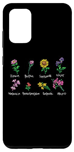 Galaxy S20Plus Vintage Inspired Flower Botanical Chart Case