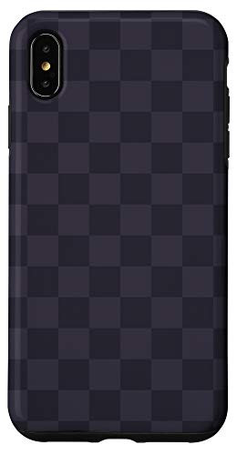 iPhone XS Max Black Retro 1950s Vintage Pattern / Checkerboard Case