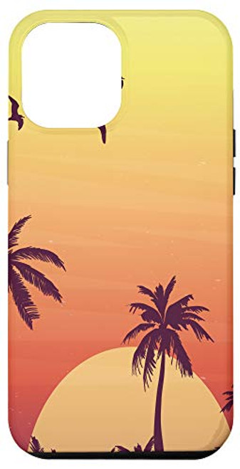 iPhone 12 Pro Max Tropical Sunset Palm Trees Case