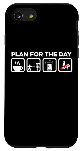iPhone SE -2020- / 7 / 8 Disc Golf Basket Frisbee Golfing Coffee Beer Case