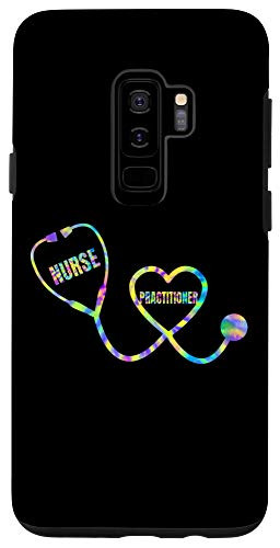 Galaxy S9Plus Tie Dye Nurse Practitioner Medical Stethoscope Gift Case