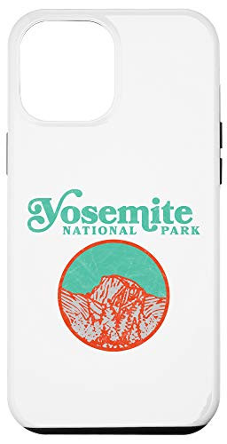 iPhone 12 Pro Max Vintage 80s Badge Yosemite National Park Half Dome Graphic Case