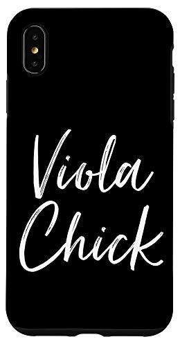 iPhone XS Max Viola Chick Musician Orchestra Viola Player Gifts Case