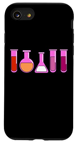 iPhone SE -2020- / 7 / 8 Lesbian Test Tubes Orange Pink Lesbian Pride Case