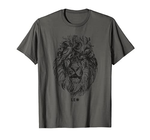 August Birthday Leo Lion Pride Graphic Mens Zodiac T-Shirt