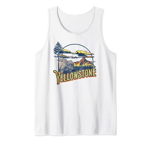 Vintage Yellowstone National Park Retro 80's Style Graphic Tank Top Vintage Yellowstone National Park Retro 80's Style Graphic Tank Top