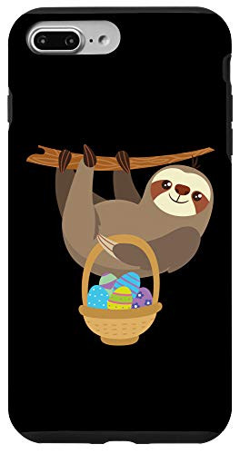 iPhone 7 Plus/8 Plus Easter Sloth with Basket of Easter Eggs Case