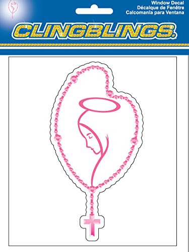 Chroma Graphics 26516 Rosary Pink Cling Bling Decal