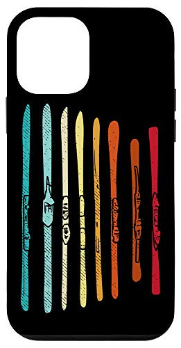iPhone 12 mini Skiing Ski Skier Collection of Ski Boards Gift Case