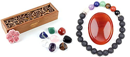 vuUUuv Chakra Stones Set -Natural Rough Raw Stone  and  Thumb Worry Stone Healing Crystals for Healing- Meditation- Chakra Balance or Ritual? Rough8 pcsPlusRed-Agate vuUUuv Chakra Stones Set -Natural Rough Raw Stone  and  Thumb Worry Stone Healing Crystals for Healing- Meditation- Chakra Balance or Ritual? Rough8 pcsPlusRed-Agate