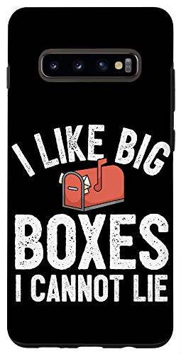 Galaxy S10Plus Postman Pun Mailman Mail Carrier Mailbox I Like Big Boxes Case