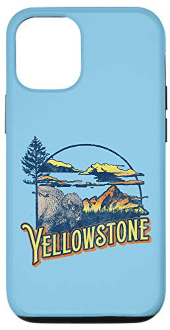 iPhone 12/12 Pro Vintage Yellowstone National Park Retro 80's Style Graphic Case iPhone 12/12 Pro Vintage Yellowstone National Park Retro 80's Style Graphic Case