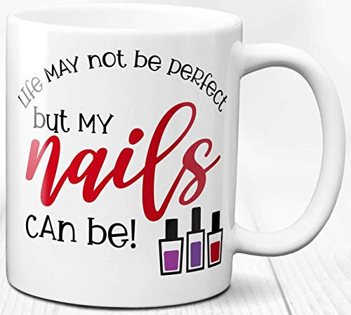 Beauty Theme Mug Nails Love Manicurist Gift 11oz Ceramic Coffee Tea Cup Beauty Theme Mug Nails Love Manicurist Gift 11oz Ceramic Coffee Tea Cup