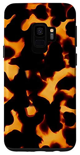 Galaxy S9 Tortoise Shell Amber Orange Turtle Shell Vintage Exotic Case