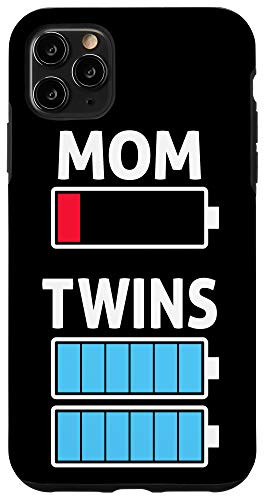 iPhone 11 Pro Max Tired Mom Low Battery Twin Boys Full Charge Case