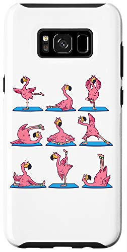 Galaxy S8Plus Flamingo Yoga Position Workout Flamingo Bird Gift Case