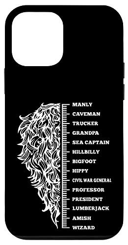 iPhone 12 mini Beard length grow and growth chart index funny gift Case