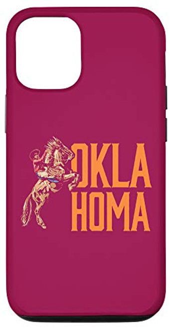 iPhone 12/12 Pro Oklahoma Retro Roping Cowboy Vintage Graphic Case iPhone 12/12 Pro Oklahoma Retro Roping Cowboy Vintage Graphic Case