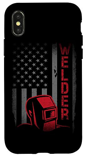 iPhone X/XS Welder American Flag USA Welding Case