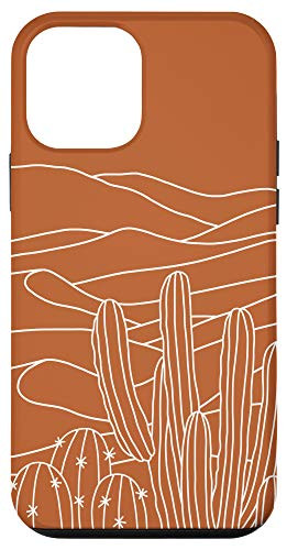 iPhone 12 mini Cactus Desert Abstract Landscape Burnt Orange Terracotta Case