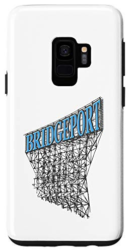 Galaxy S9 Bridgeport Connecticut Industrial Typographic White Design Case